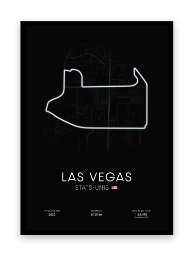 Affiche circuit de Las Vegas