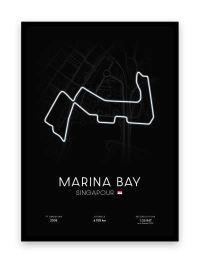 Affiche circuit Marina Bay