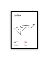 Affiche circuit d'Austin