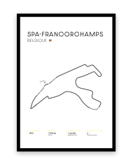 Affiche circuit de Spa-Francorchamps