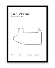 Affiche circuit de Las Vegas