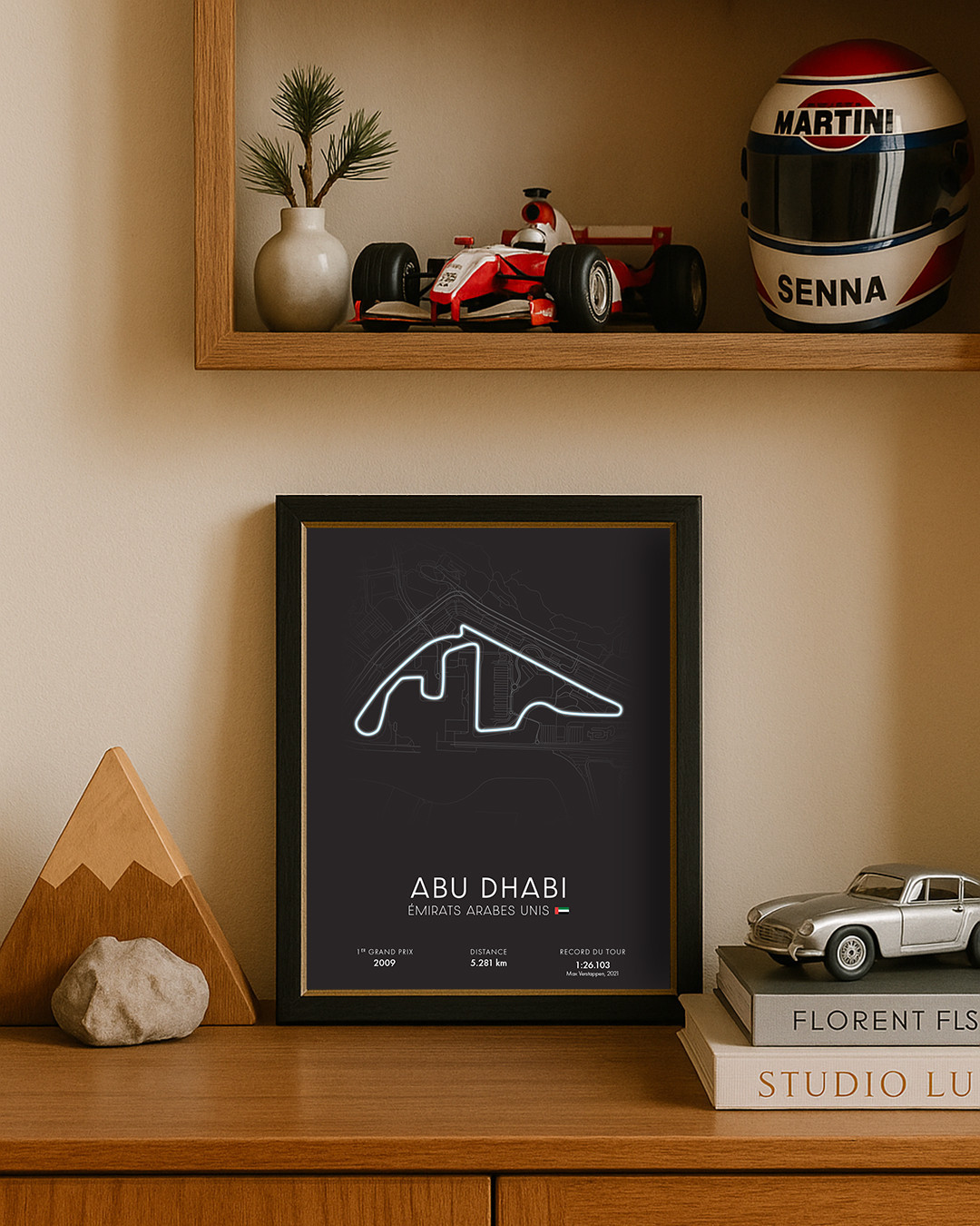 Affiche du circuit de Formule 1 d’Abu Dhabi - Canap Club Affiche du circuit de Formule 1 d’Abu Dhabi - Canap Club