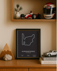 Affiche du circuit de Formule 1 Hugaroring - Canap Club Affiche du circuit de Formule 1 Hugaroring - Canap Club