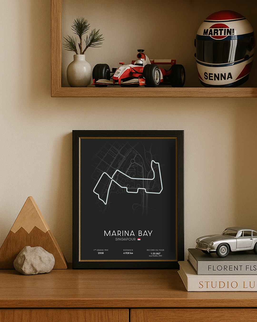 Affiche du circuit de Formule 1 de Marina Bay - Canap Club Affiche du circuit de Formule 1 de Marina Bay - Canap Club