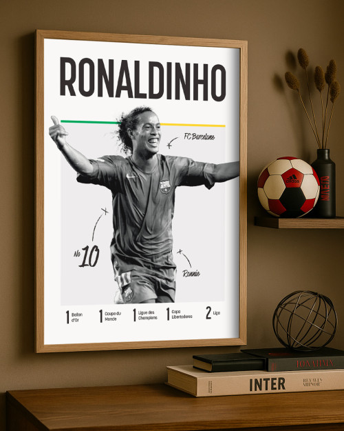 Affiche de la légende Ronaldinho - Canap Club