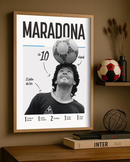 Affiche de la légende Diego Maradona - Canap Club