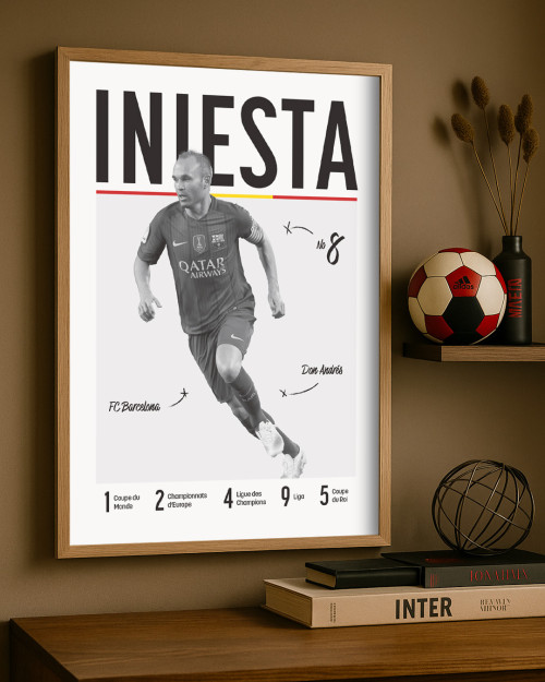 Affiche de la légende Andrés Iniesta - Canap Club
