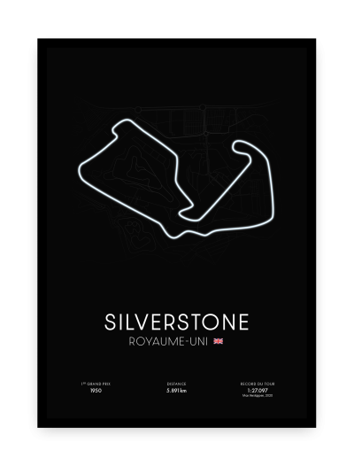 Affiche circuit de Silverstone