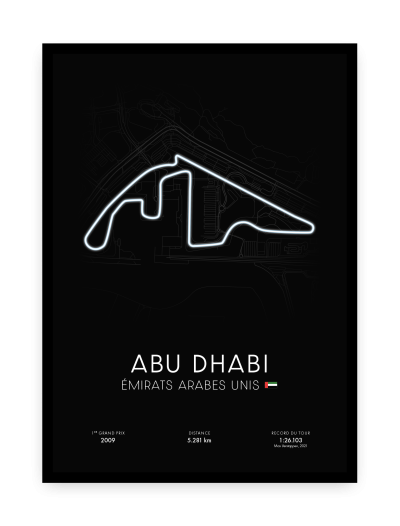 Affiche circuit d'Abu Dhabi