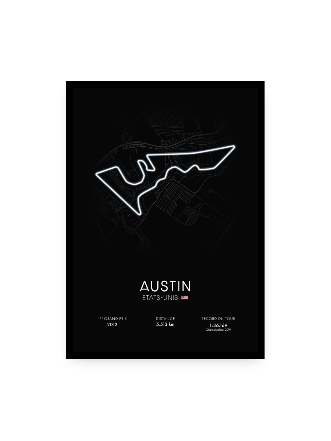 Affiche circuit d'Austin