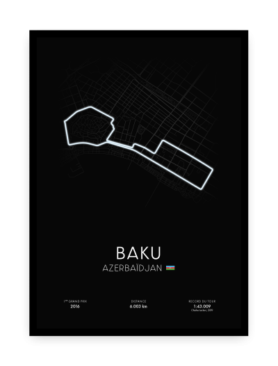 Affiche circuit de Baku