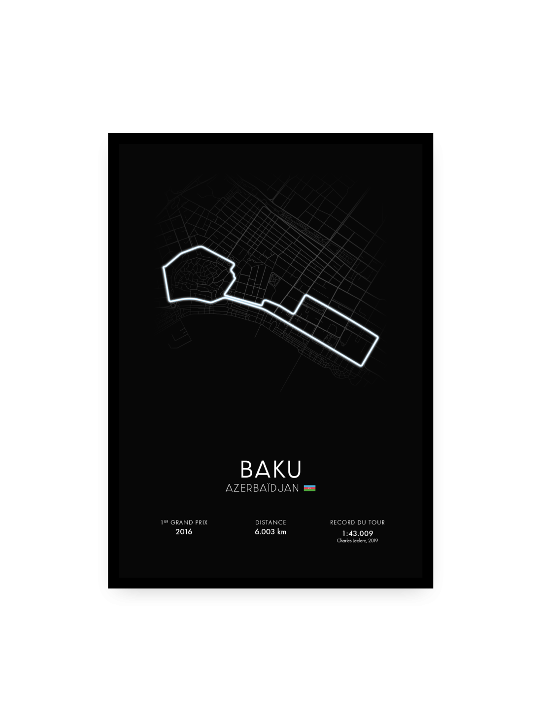 Affiche circuit de Baku