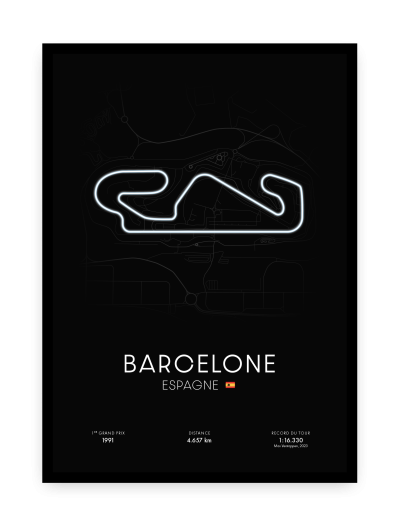 Affiche circuit de Barcelone