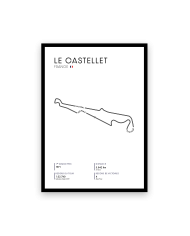 Affiche circuit du Castellet - Blanche