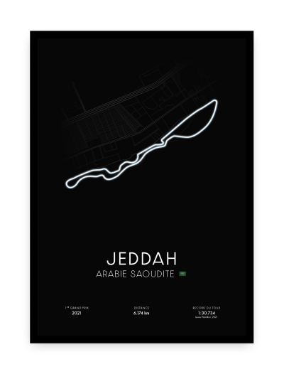 Affiche circuit de Jeddah