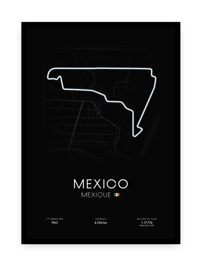 Affiche circuit de Mexico