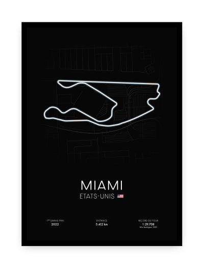 Affiche circuit de Miami