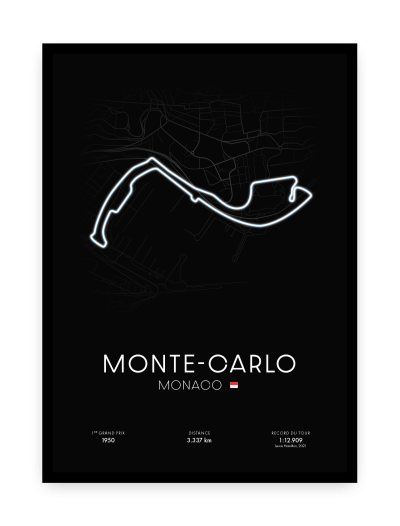 Affiche circuit de Monaco