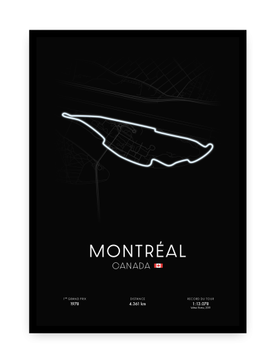 Affiche circuit de Montréal