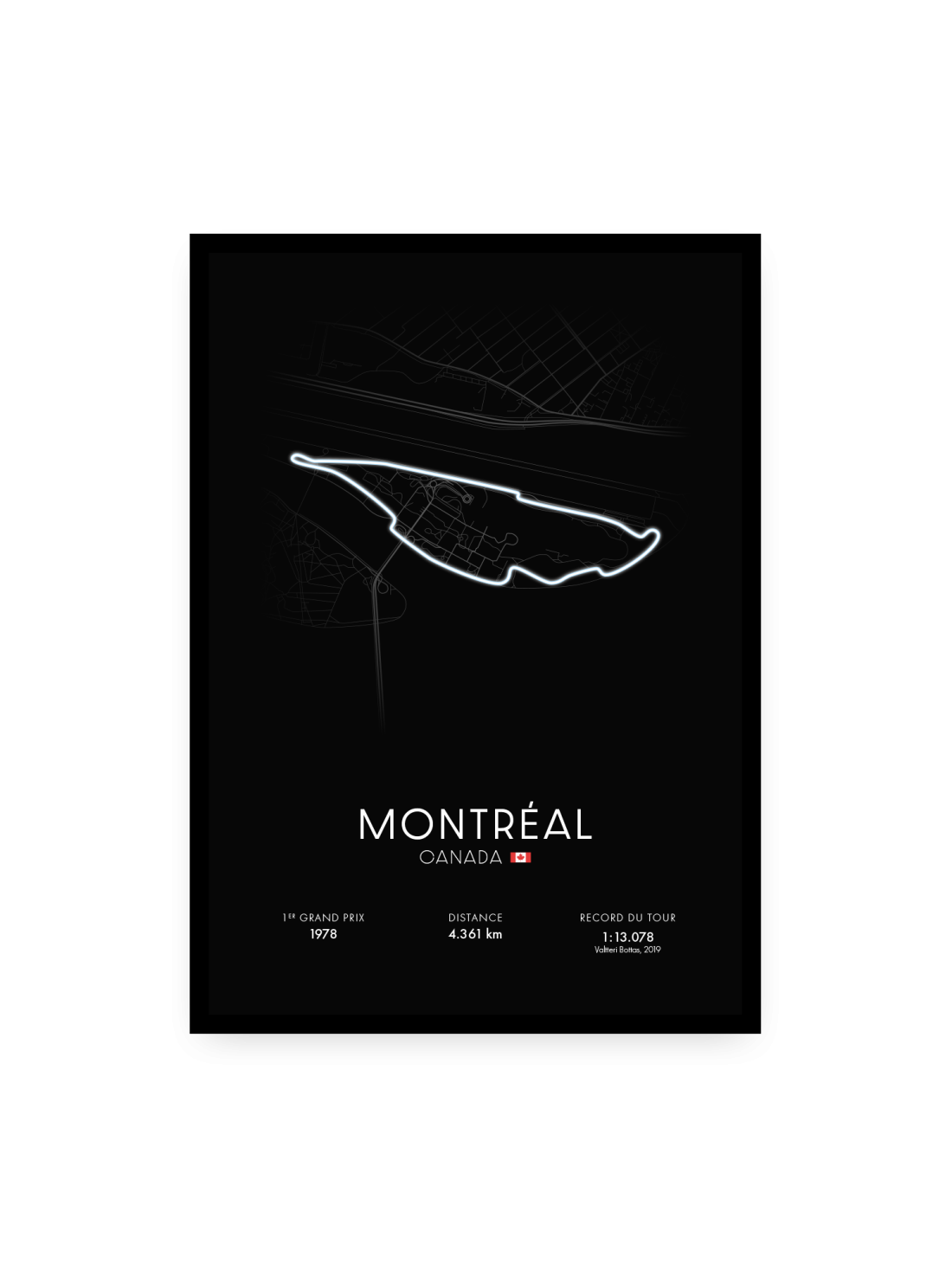 Affiche circuit de Montréal