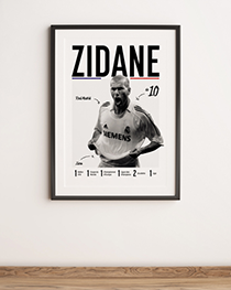 Affiche Football - Zidane